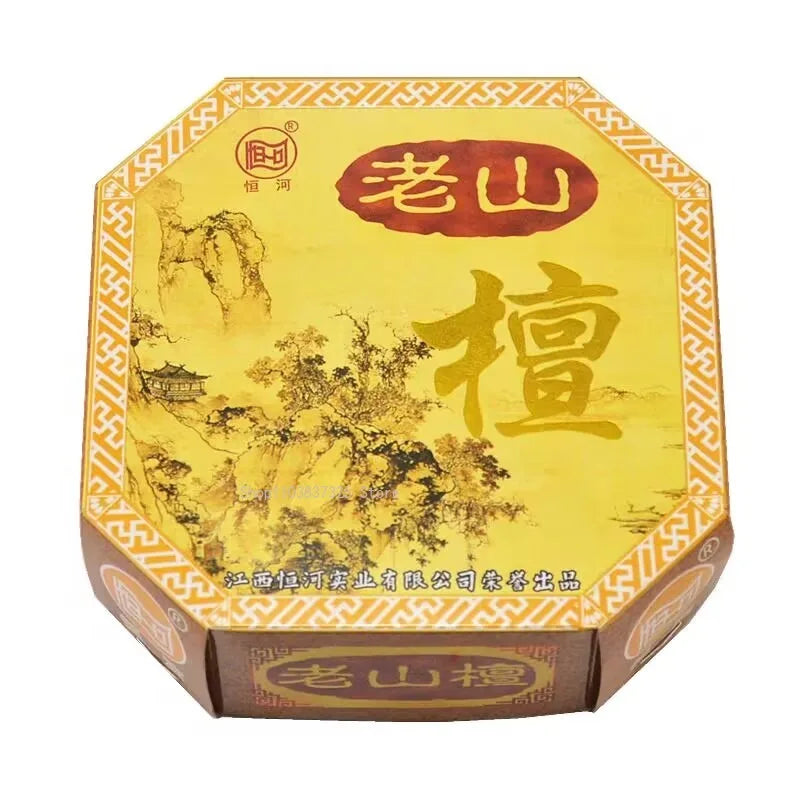 12/24h Lao Shan Sandalwood Incense Coil Incense Worship Buddha Tower Incense Indoor/Purify Air/Remove Odors/lasting Fragrance