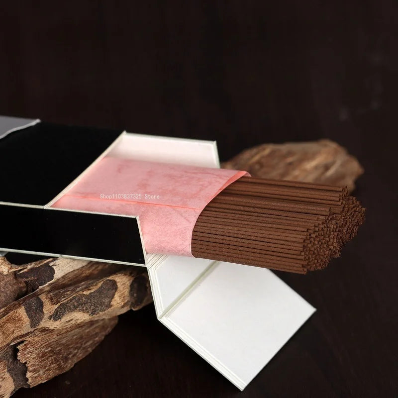 80G-boxed Advanced Natural Agarwood Incense Stick Household Office Study Yoga Meditation Soothing Purification Aromatherapy