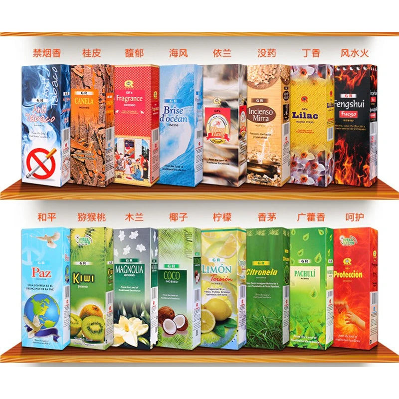 20 Sticks India Palo Santo Incense Sandalwood Household Bedroom Toilet Agarwood Tibetan Line Aromatherapy Incense Sticks