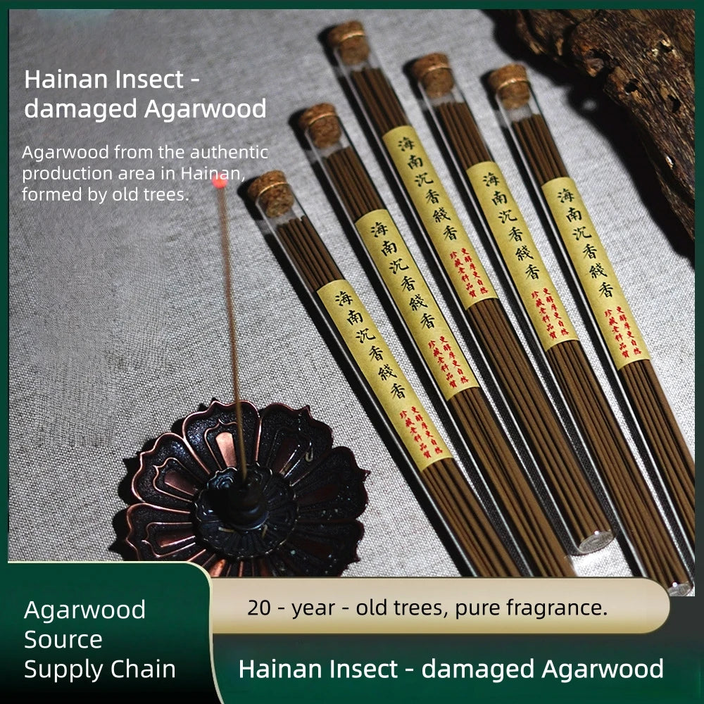 Natural Hainan Agarwood Incense Sticks 10g