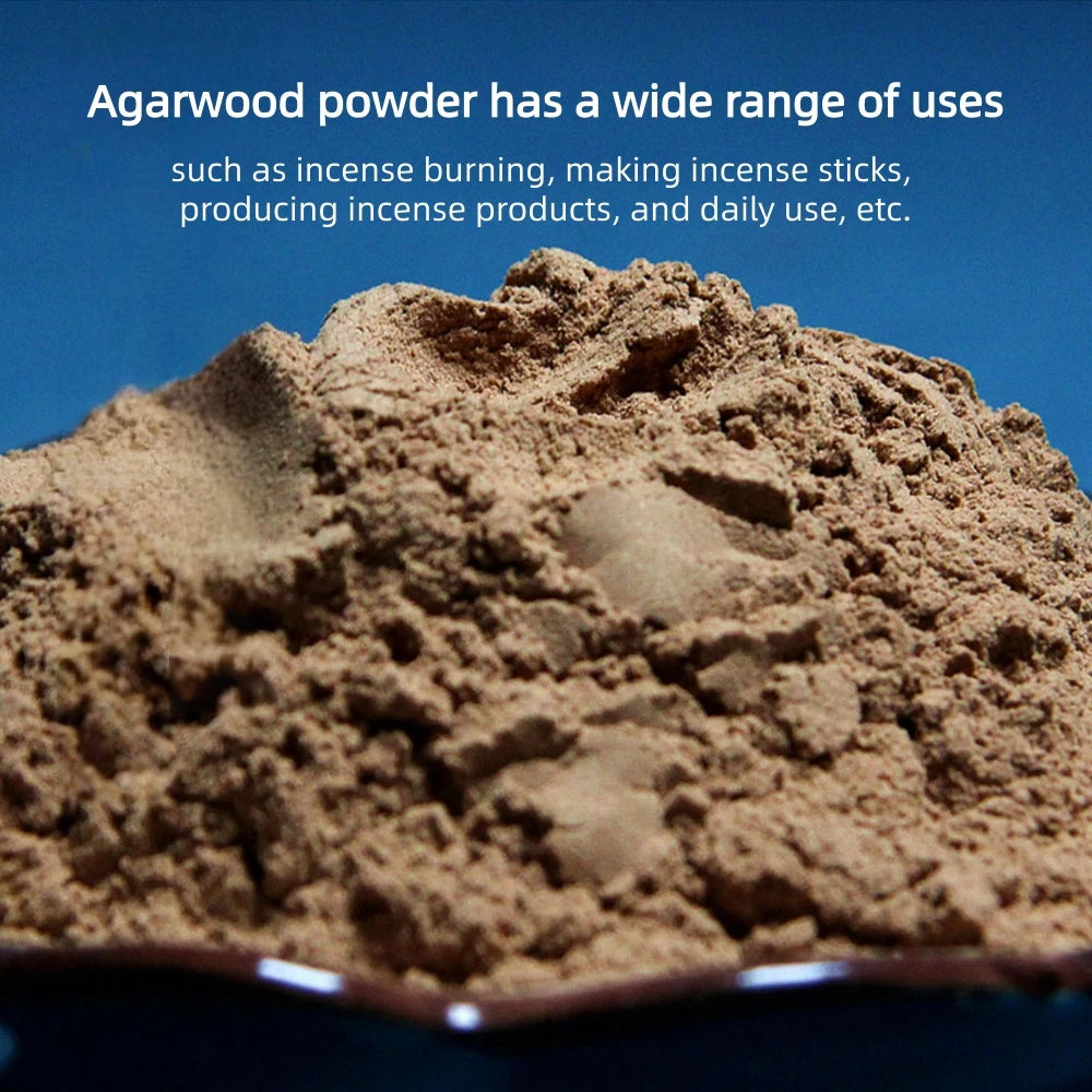 Natural Agarwood Powder 100g for Incense & Aromatherapy