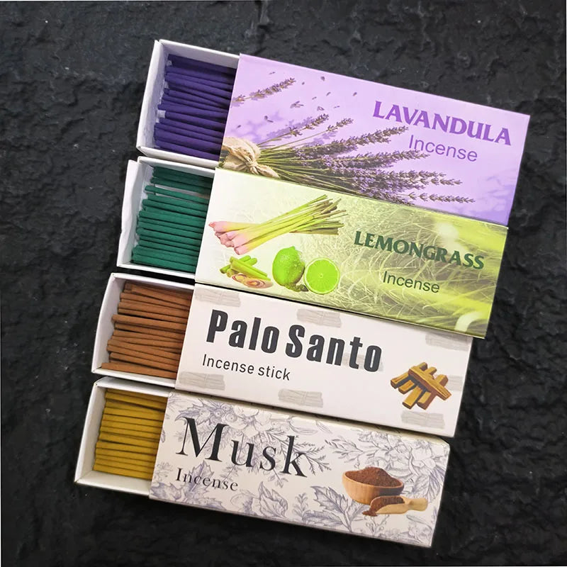 35/70 Pcs/lot Natural Incense Sticks 12cm Palo Santo Sandalwood Scents For Home Fragrance Lavender Stick Incense