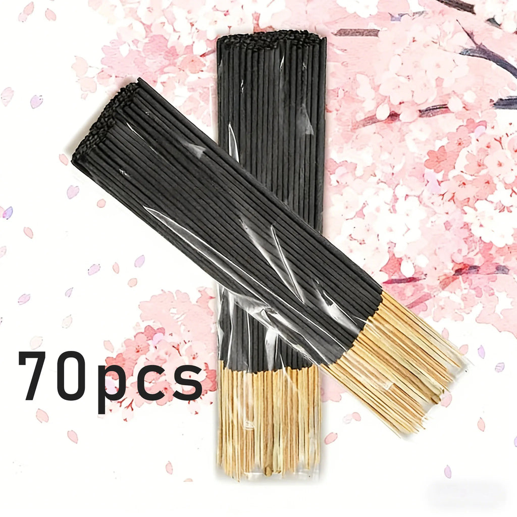 30/70/170/250/400/700/1500 Japanese Cherry Blossom Incense Sticks, Long Burning Time, Smooth and Clean, Suitable for Home, Kitchen and Restaurant