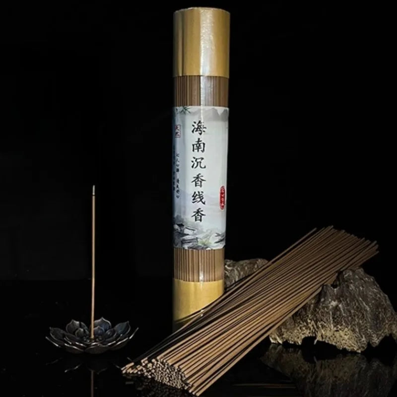 100g 8-star Hainan Agarwood Incense Stick Household Indoor/Office/Yoga Meditation/Soothing Help Sleep Aromatherapy  Joss Stick