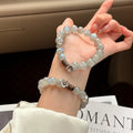 2026 Galaxy Flower Natural Grey Moonstone Crystal Beaded Bracelet Agarwood Chinese Style Zen Design Elegant Fashion Jewelry for