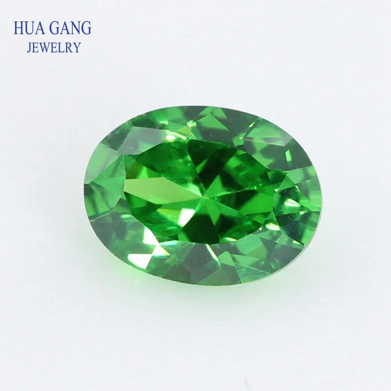 5A CZ Oval Shape Size 2x3mm~13x18mm Synthetic Gems Cubic Zirconia For Jewelry, White Garnet Black Golden Yellow Amethyst