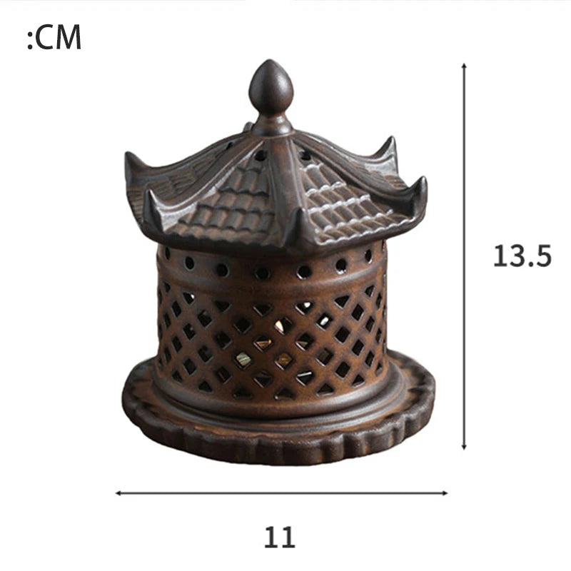 Vintage Ceramic Incense Burner for Aromatherapy