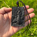 Hand-Carved Agarwood Zhenwu Pendant Spiritual Protection Amulet