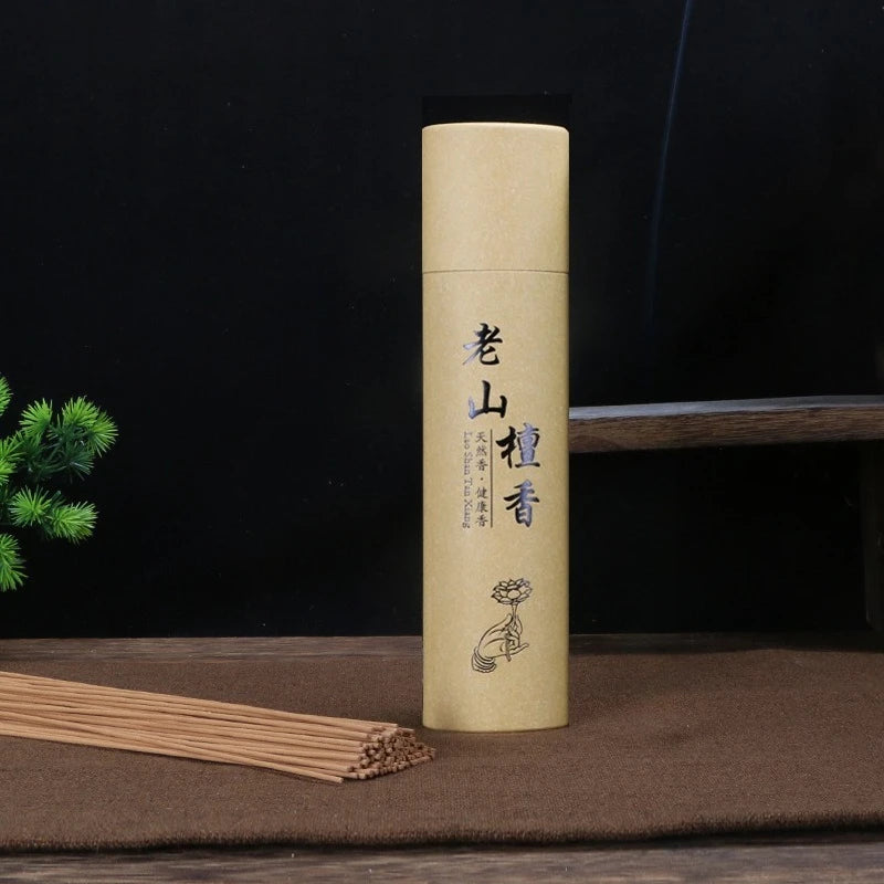 200g Natural Sandalwood Agarwood Incense Sticks, Cypress Mugwort Long-Lasting Herbal Scent for Home, Yoga, Meditation Relaxation