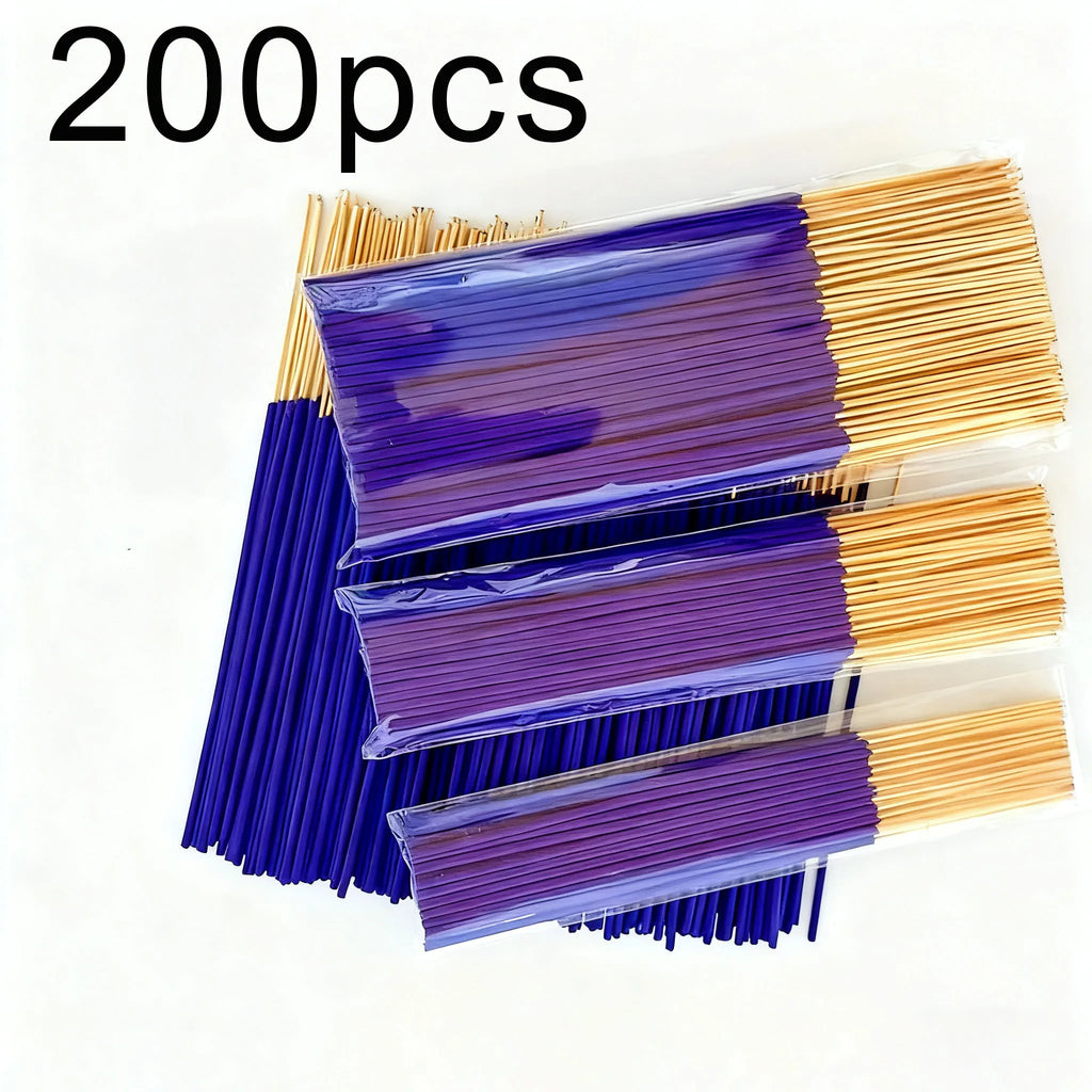 Lavender Scented Stick Set, Available in Packs of 20/50/100/200/400, Length 8.66inch , Home and Office Air Freshener, Relaxing Aromatherapy Gift for Christmas and Holidays