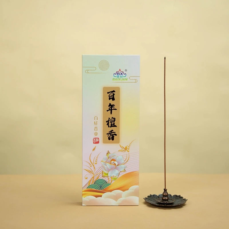 Natural Sandalwood Agarwood Incense Sticks Yoga Household Temple Worship Calms Mind Promotes Sleep Removes Odors Joss Stick