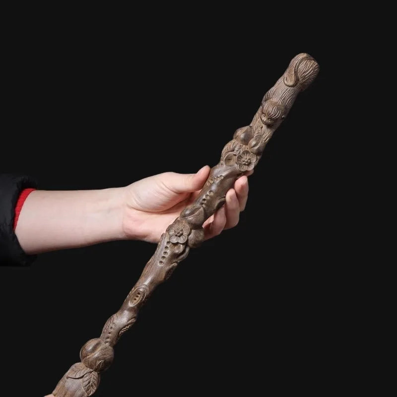 Hand-Carved Agarwood Monkey Scratcher 15 Wood Massager