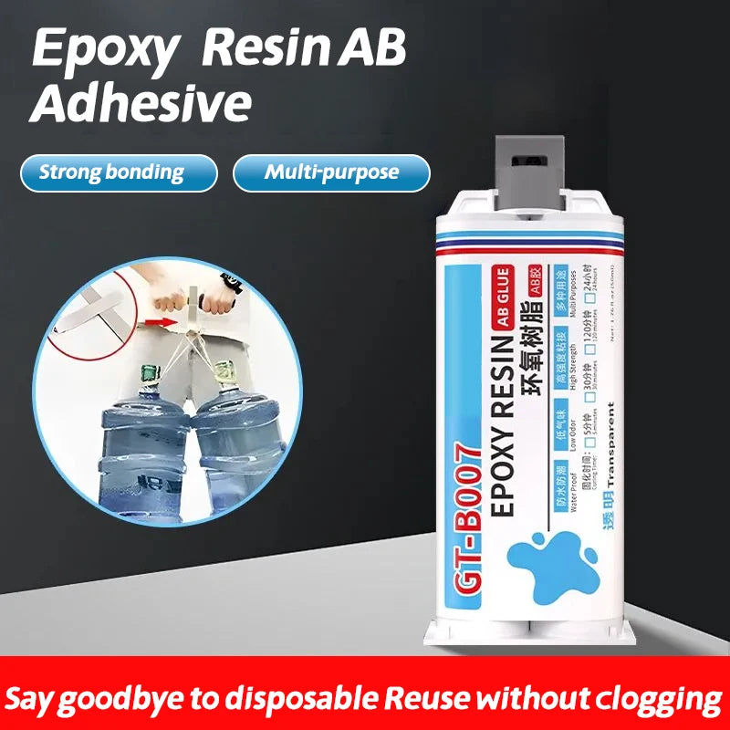 1/2/3PCS Transparent Epoxy Resin AB Glue Fast Bonding Adhesive for Welding Metal Plastic Ceramic Glass Rubber Wood Stone Jewelry