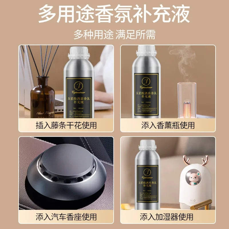 500ML Large Bottle Hilton Aromatherapy Essential Oil Refill Long Lasting Fragrance For Home Bedroom Five Star Hotel