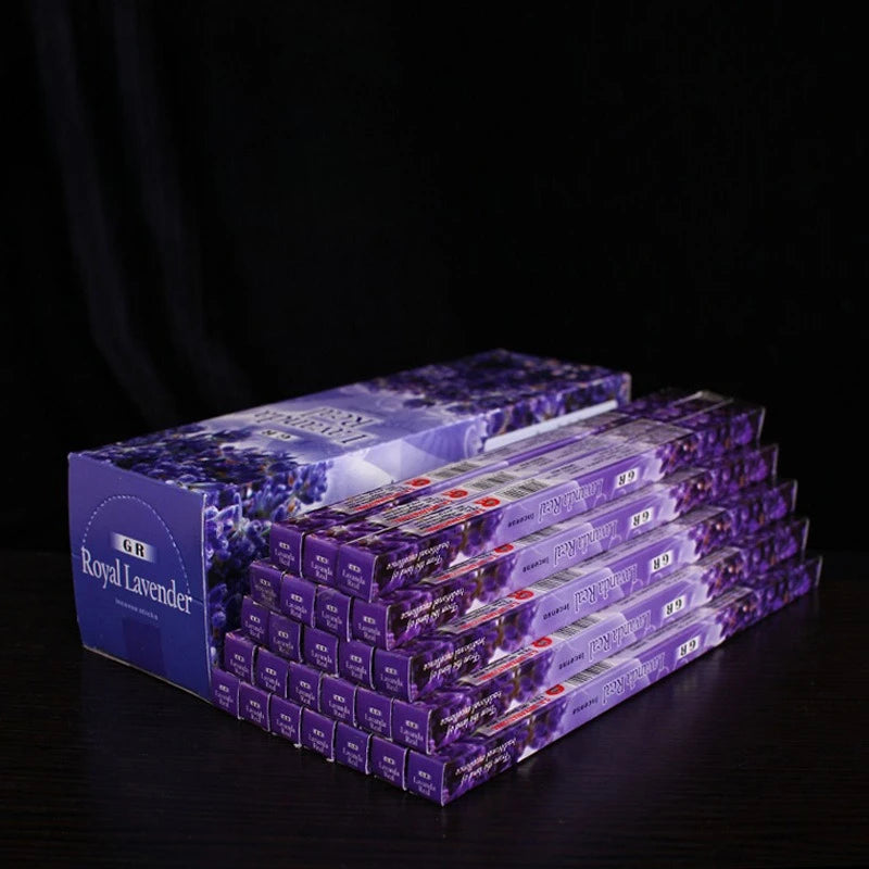 GR 8-40 Sticks India Lavender Incense Sandal Meditation Jasmine Home Fragrance Bedroom Toilet Agarwood Tibetan Line Aromatherapy