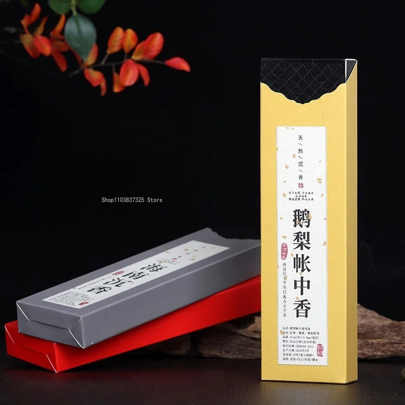 80G-boxed Advanced Natural Agarwood Incense Stick Household Office Study Yoga Meditation Soothing Purification Aromatherapy