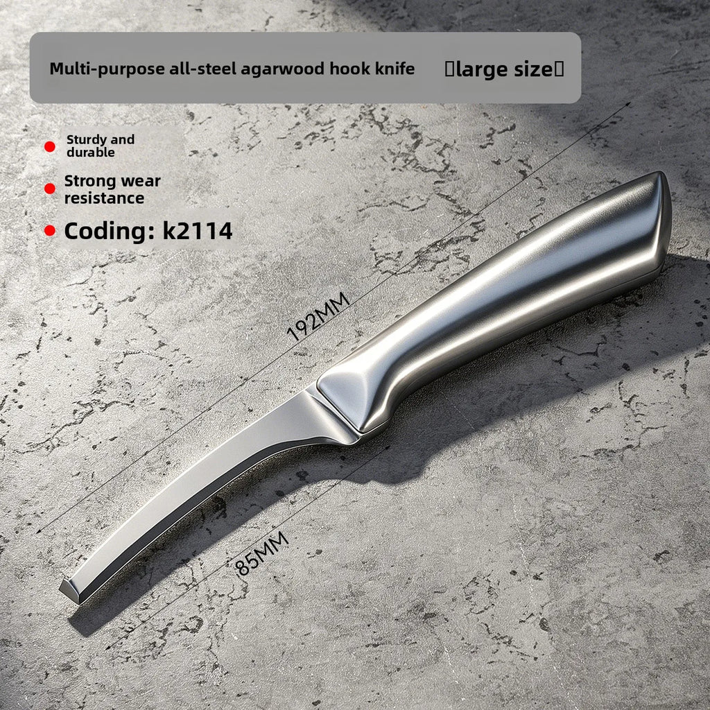 High Hardness Stainless Steel Hook Knife Sharp Wood Carving Tool For Agarwood DIY Woodworking Craft Hot Sale