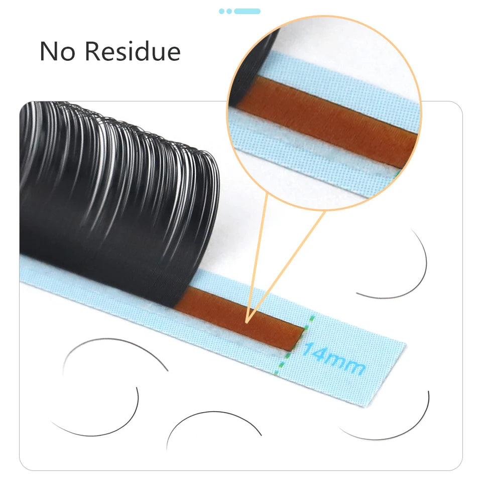 AGUUD 16 Rows Natural Soft Russian Volume Eyelash Extensions 0.03 0.05 0.07 Premium Silk Long 5mm-25mm Bottom Lower Lashes