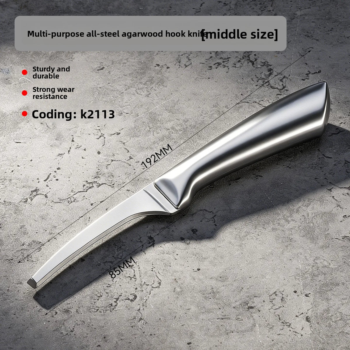 High Hardness Stainless Steel Hook Knife Sharp Wood Carving Tool for Agarwood DIY Woodworking Craft Hot Sale