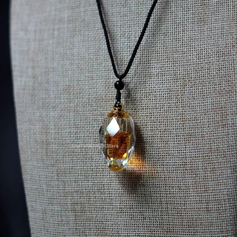 1.5g Natural Qinan Agarwood Essential Oil Crystal Pendant Indoor/office/car Sachet/Soothing Fragrance/long-lasting Aromatherapy