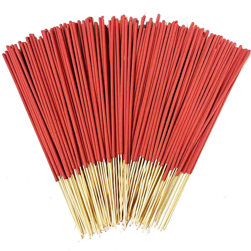 Handmade Cherry Scented Incense Sticks - 22.0cm Long-Lasting Artificial Wooden Incense Sticks, Safe and Non-Irritating for Indoor and Outdoor Use, Feather-Free Yoga and Meditation Decorations, Suitable for Camping, Travel, Garden, and Holidays (Halloween,