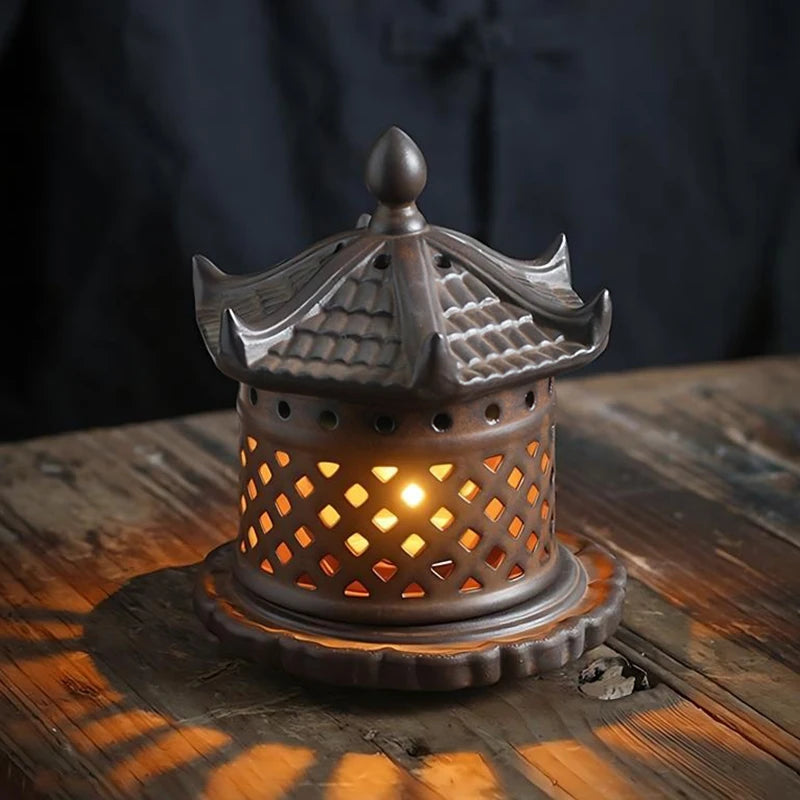 Vintage Ceramic Incense Burner for Aromatherapy
