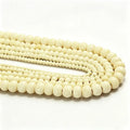 White Yak Bone Beads 100pcs 8-12mm Oval