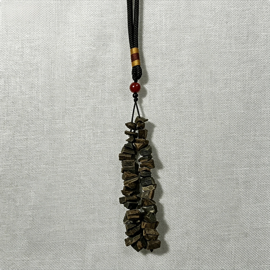 High-Quality Sinkable Grade Qi Nan Agarwood Car Hanging Pendants Unisex Loose Bracelet Beads for Incense Burner Not Ebony Wood