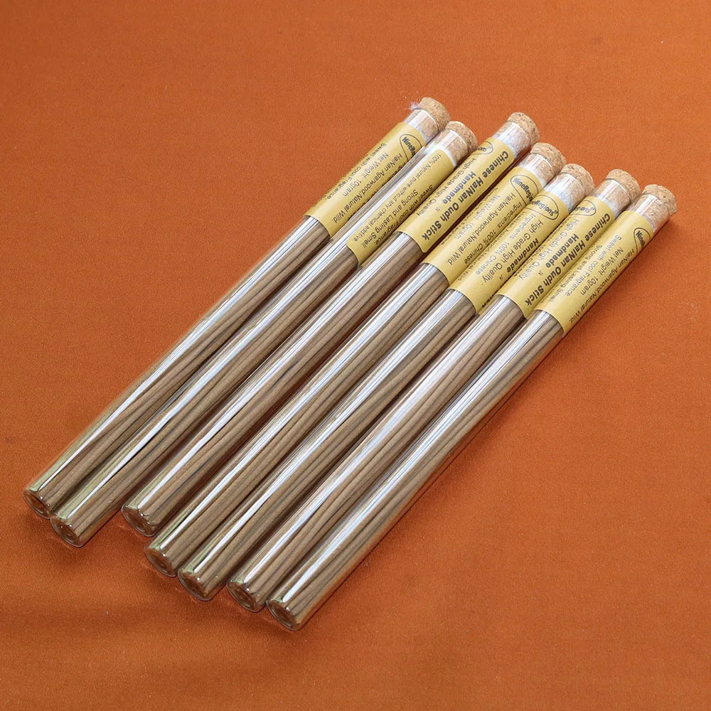 Premium Hainan Agarwood Oud Incense Sticks 10gram Handmade Natural Organic Eco-Friendly More Sweet Cool Fragrance High Quality