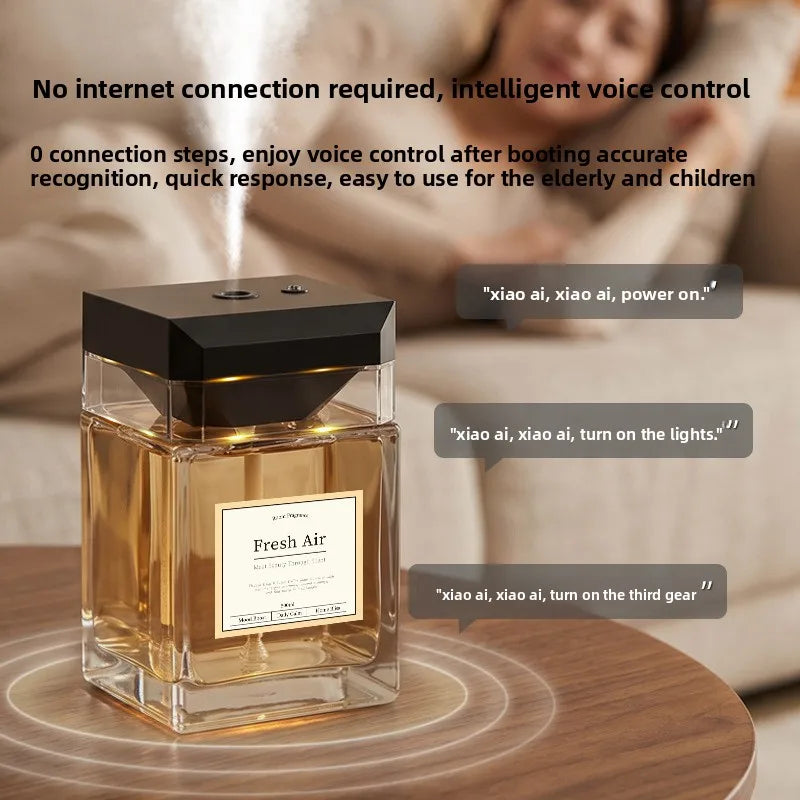 2026New Model Smart Voice Control Aromatherapy Diffuser Reedless Home Fragrance Atmosphere Light Essential Oil