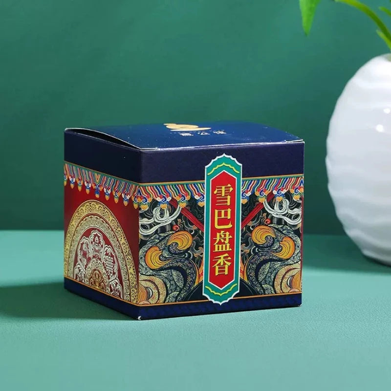 Tibetan Style Natural Snow Incense Coil Aroma Home Indoor Air Purification Meditation Bedroom Agarwood Sandalwood Incense Coil