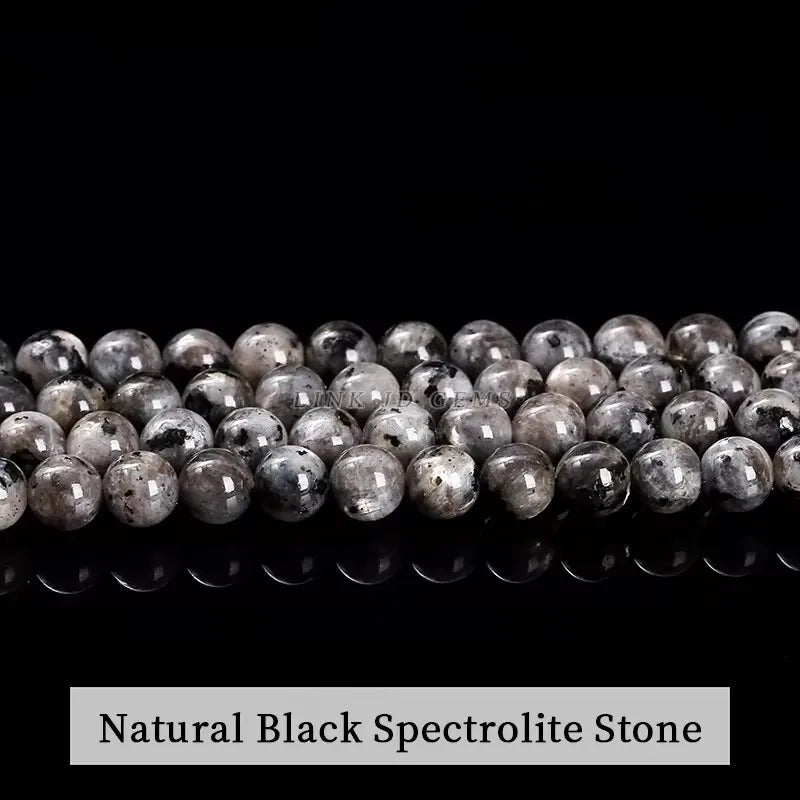 5A Natural Black Agate Onyx Stone Beads Round Loose Spacer 4 6 8 10 12mm For Jewelry Making DIY Bracelets Accessory 15'' Strand
