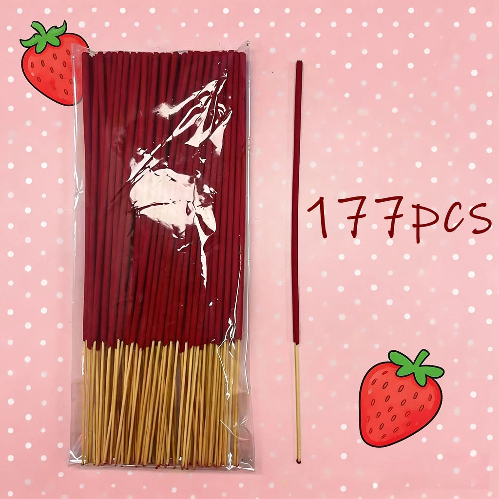 Premium Strawberry Sticks 23/53/123/177, 22.5cm - Natural Air Purifiers, Ideal for Relaxation, Meditation, and Home Decor - Perfect Gifts for Halloween, Christmas, Easter, Thanksgiving, and Any Occasion