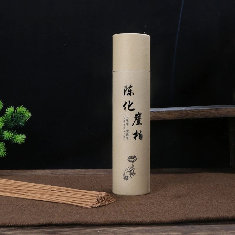 200g Natural Sandalwood Agarwood Incense Sticks, Cypress Mugwort Long-Lasting Herbal Scent for Home, Yoga, Meditation Relaxation