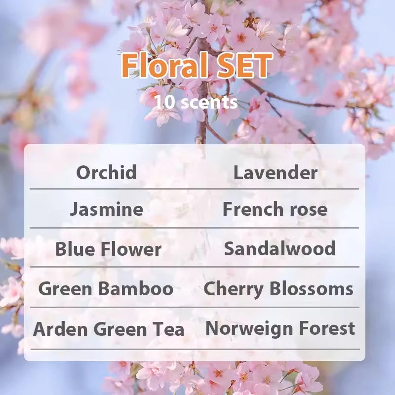 NAMSTE Essential Oil Samples 5ml x10 for Aromatherapy Diffuser