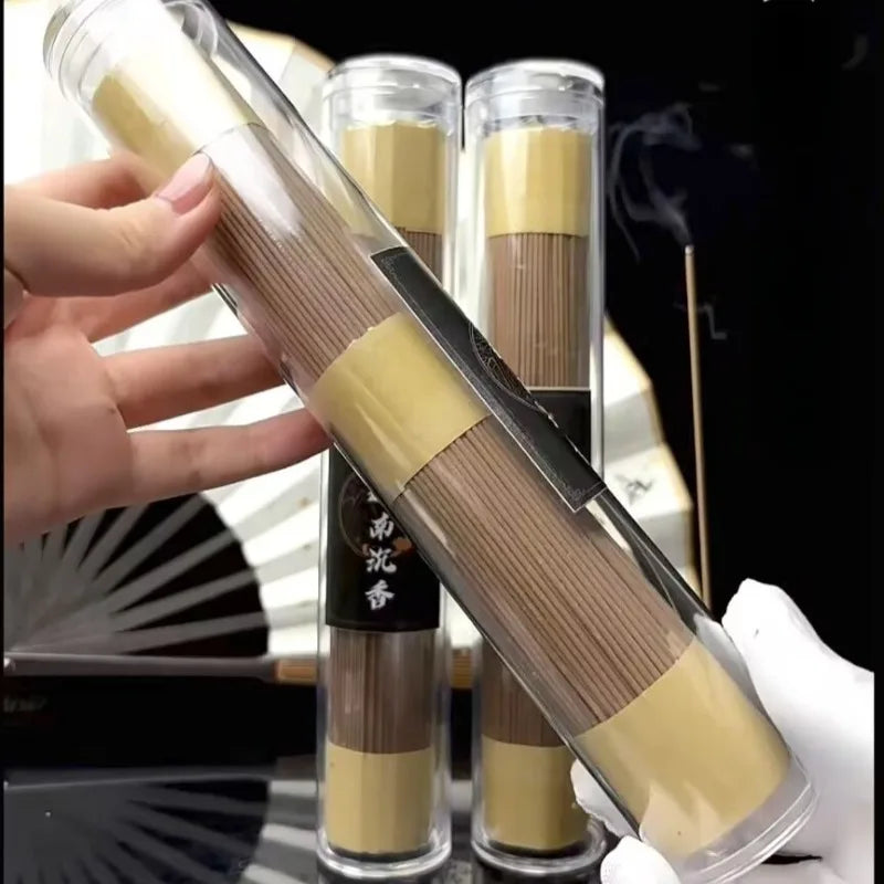 6-Star Natural Vietnam Nha Trang Agarwood Incense Stick Household Indoor Aromatherapy Meditation Purification Lasting Fragrance