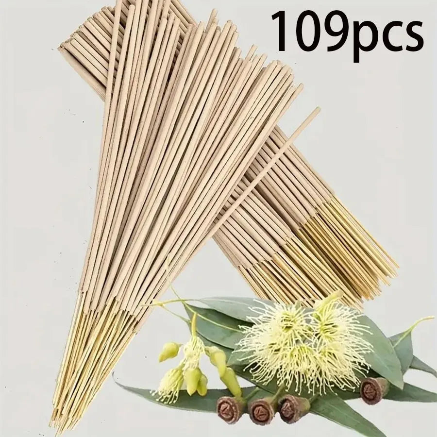 High Quality Natural Bamboo Eucalyptus Aromatherapy Stick - Long-Lasting Freshness, Home Yoga Meditation, Christmas, Halloween