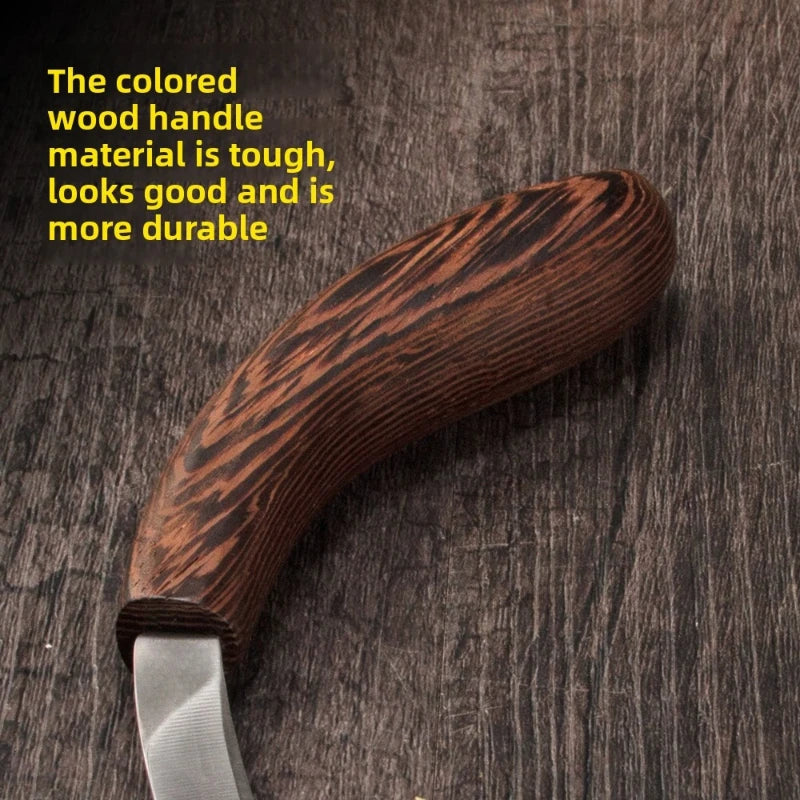 Agarwood Hook Knife Sharp Curved Wood Carving Tool for Incense Wood Slicing Cutting Whittling