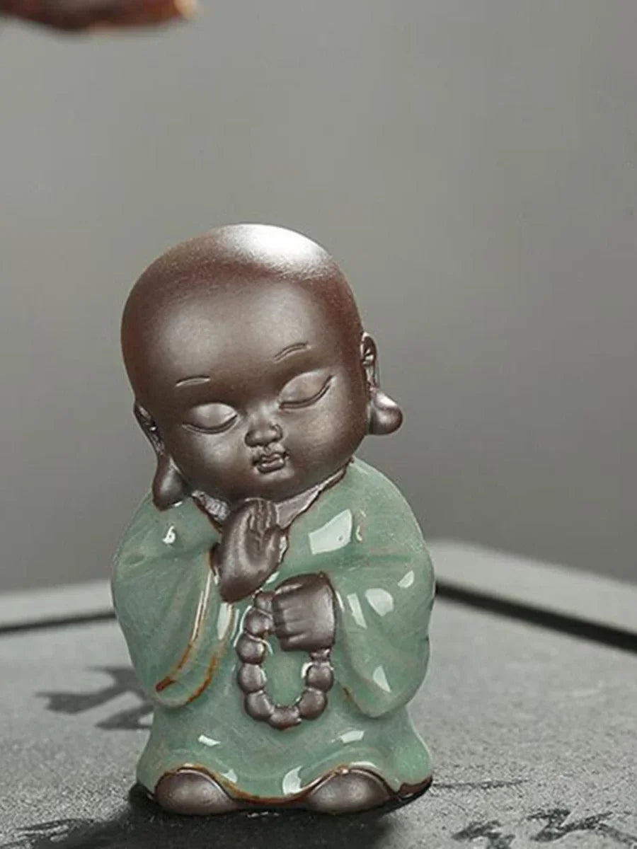 F Creative Ceramic Buddha Tea Pet Figurine