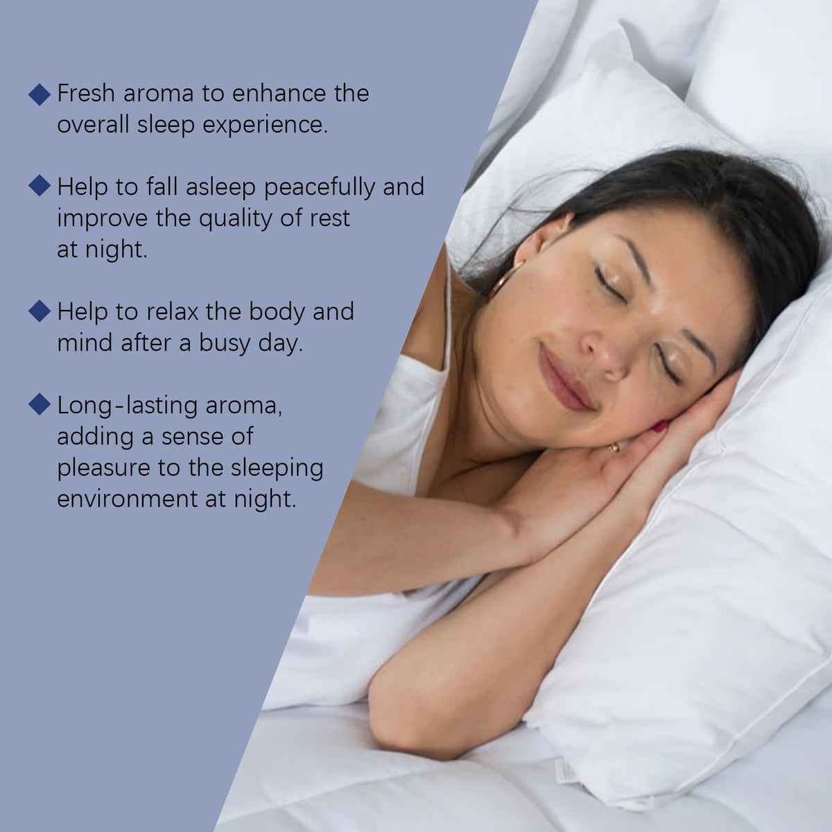 Lavender Sleep Essential Oil Aromatherapy Anti Fatigue Stress Anxiety Relaxing Body Mind Improve Insomnia Aromatic Sleep Aid Oil