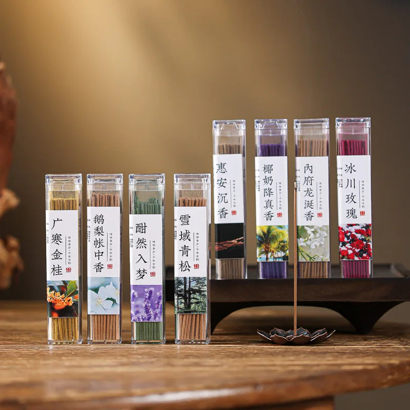 Home Incense Stick Natural Portable Rose Lavender Incense Sticks for Travel Aroma Blessing Ceremony Pray Buddha Pocket Incense