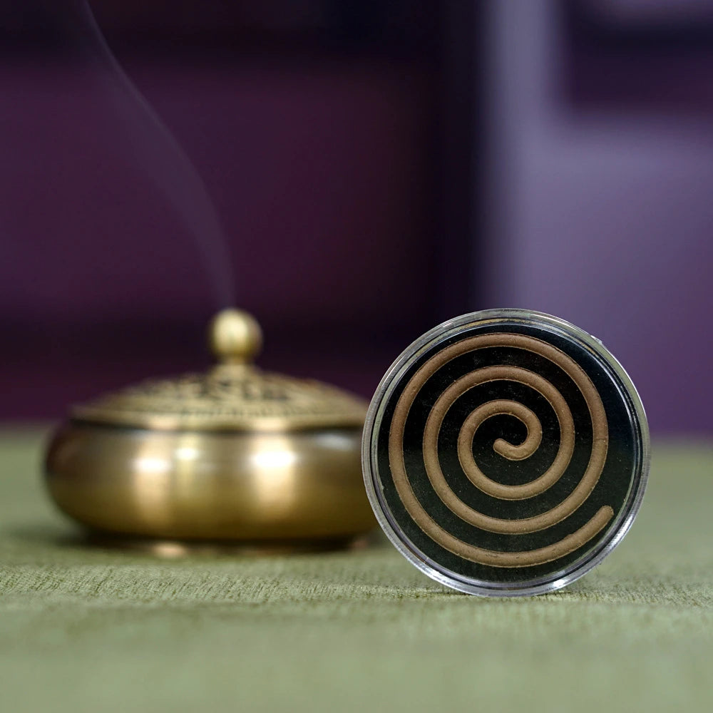 10 Pcs Stick-Free Kyara Agarwood Coil Incense