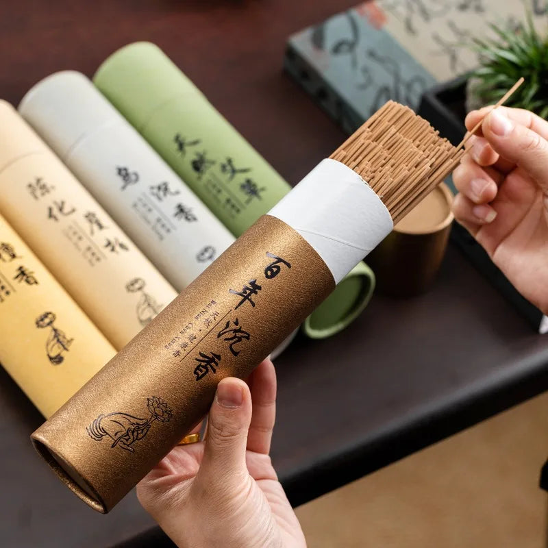 Natural Sandalwood Sticks Home Incense Sticks Blessing Ceremony Prayer Buddha Incense Wormwood Sandalwood Agarwood