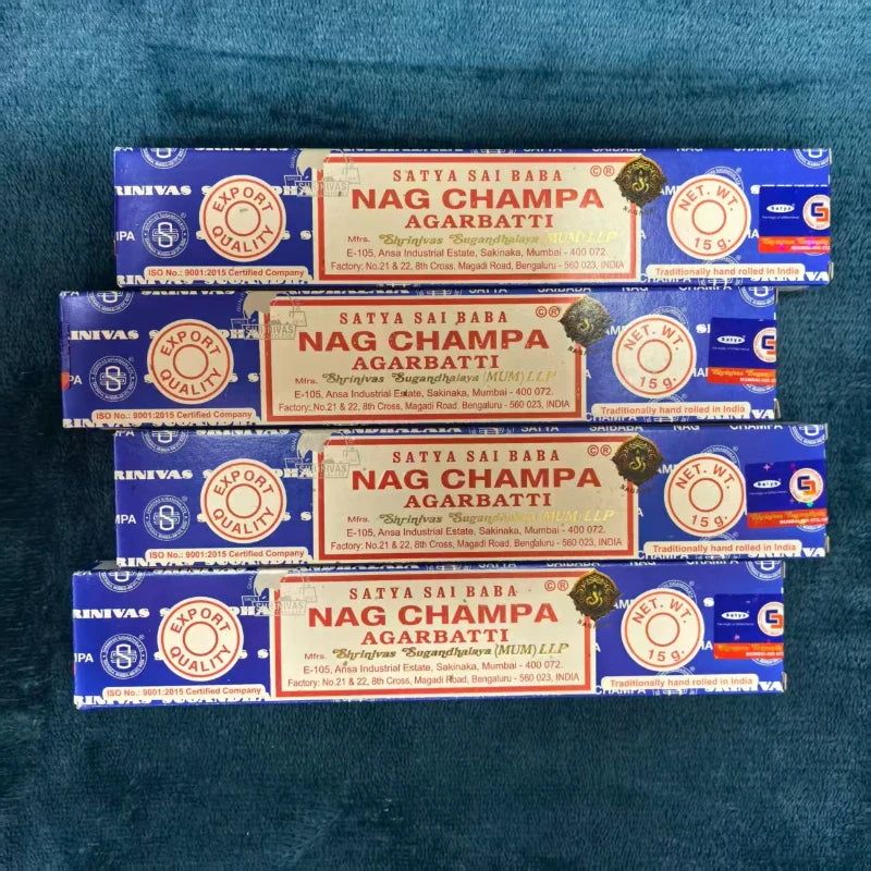4 Boxes MONEY MATRIX Incense Sticks - Mixed Flavor Satya Handmade Sandalwood/Lavender/BLACK OPIUM/PALO SANTO/Super Hit/NAGCHAMPA