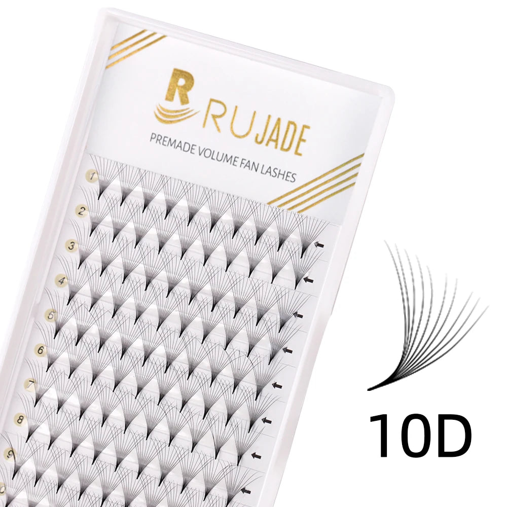 Pre-made Volume Fans Lashes, Sharp Stem, Pointy Base