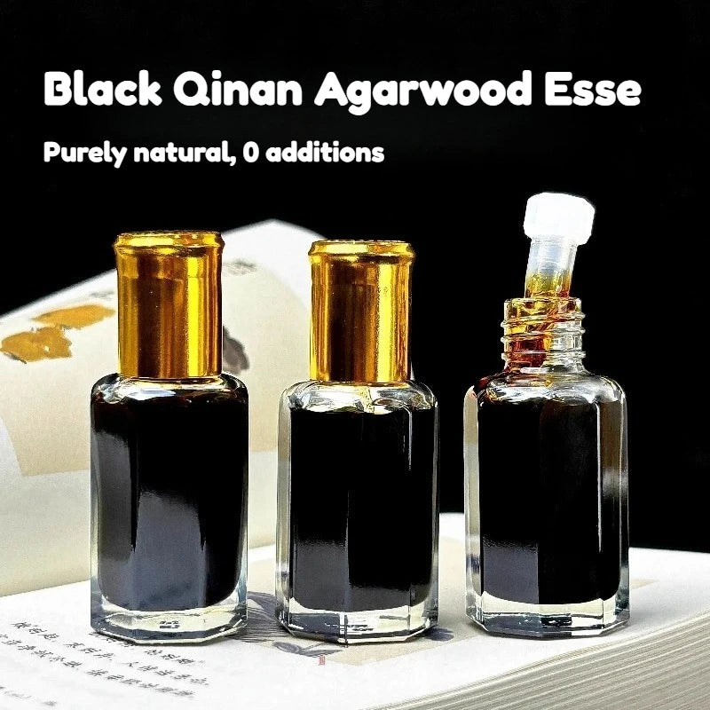 Natural Hainan Black Qinan Agarwood Essential Oil Supercritical Pure No Dilution No Addition Indoor Soothe The Mind Aid Sleep