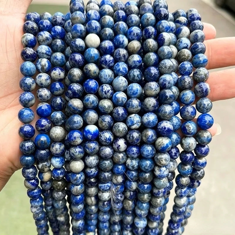 4 6 8 10mm Natural Stone Dark Color Southern Jade Beads Round Loose Spacer Jasper For Jewelry Making Diy Necklace Bracelet