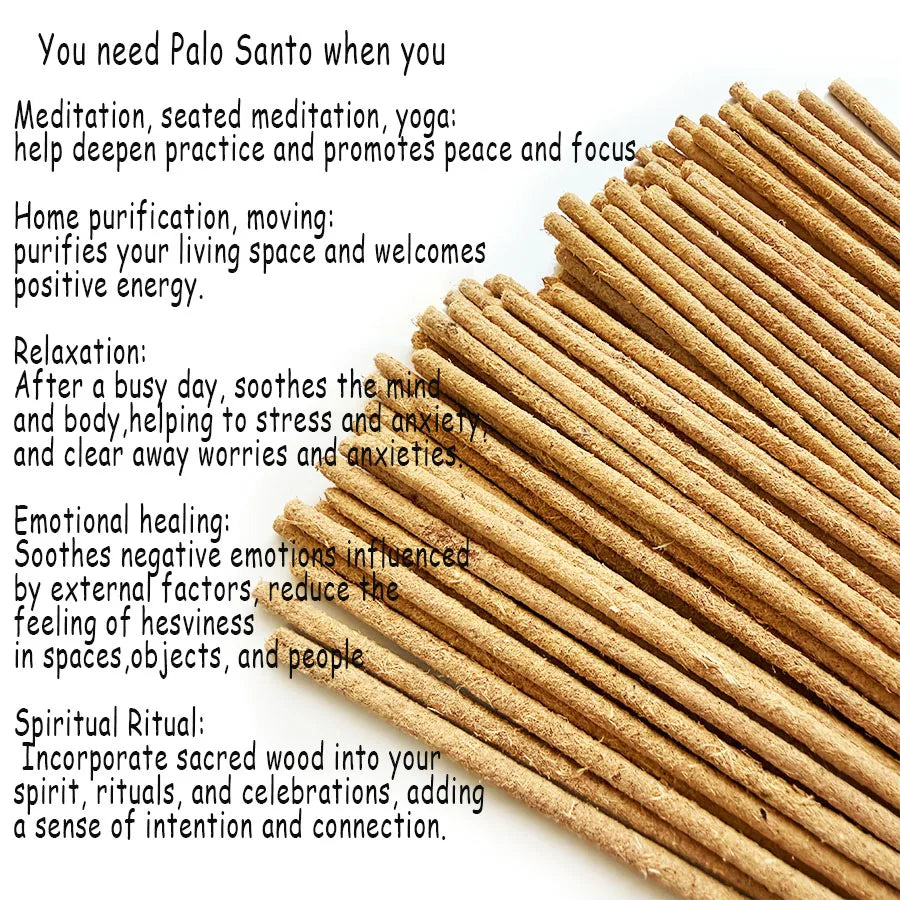 High Quality Handmade Palosanto Incense Sticks Emit a Pure and Rich Woody Aroma to Meet Different Spatial Needs