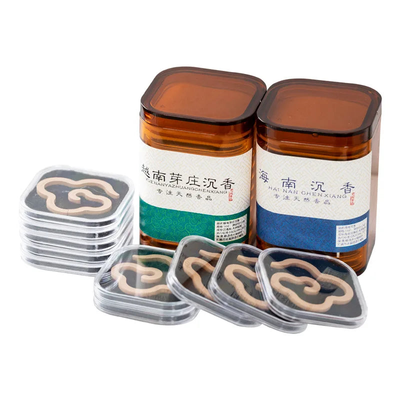 No Sticky Powder Agarwood Sandalwood Incense Coil Pure Powder No Sticky Powder Indoor Long-lasting Aromatherapy Purifying Air