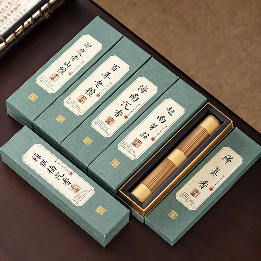 Six different scents of premium aromatherapy gifts, including sandalwood and agarwood incense sticks, suitable for home meditation and aromatherapy